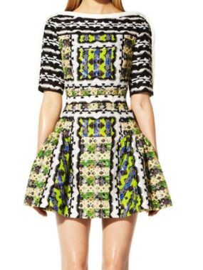 Peter Pilotto Drop Waist Fit & Flare Mini Dress. Size 8